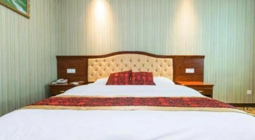 Bed in GreenTree Alliance Zhejiang Zhoushan Putuoshan Zhujiajian Scenic Spot Hotel