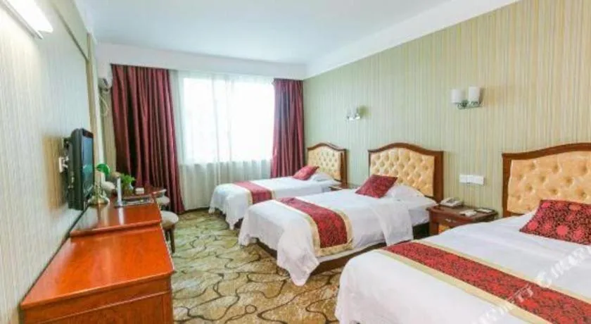 Bed in GreenTree Alliance Zhejiang Zhoushan Putuoshan Zhujiajian Scenic Spot Hotel