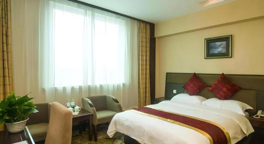 Bed in GreenTree Alliance Zhejiang Zhoushan Putuoshan Zhujiajian Scenic Spot Hotel