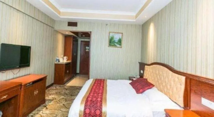 Bed in GreenTree Alliance Zhejiang Zhoushan Putuoshan Zhujiajian Scenic Spot Hotel