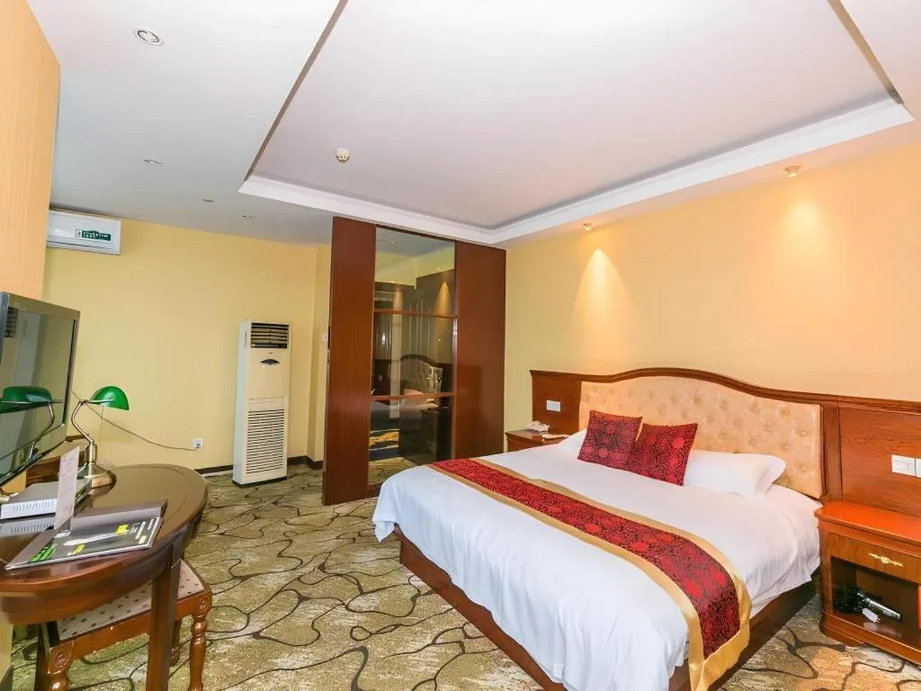 Bed in GreenTree Alliance Zhejiang Zhoushan Putuoshan Zhujiajian Scenic Spot Hotel