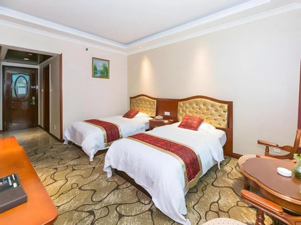 Bed in GreenTree Alliance Zhejiang Zhoushan Putuoshan Zhujiajian Scenic Spot Hotel
