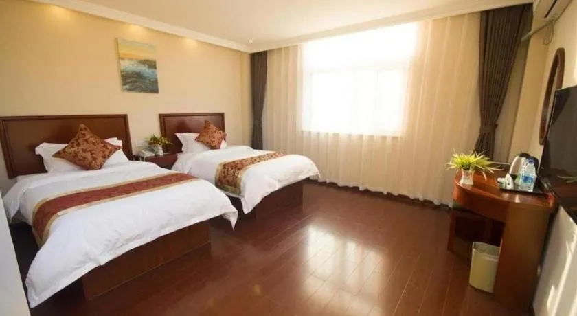 Bed in GreenTree Alliance Zhejiang Zhoushan Putuoshan Zhujiajian Scenic Spot Hotel