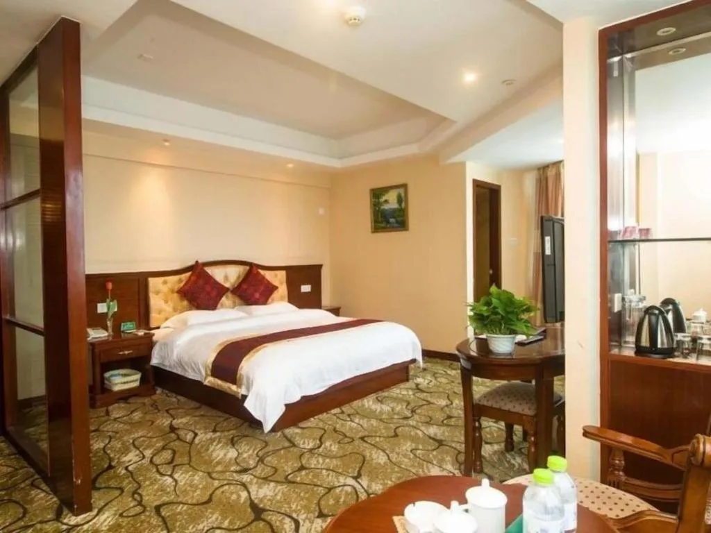 Bed in GreenTree Alliance Zhejiang Zhoushan Putuoshan Zhujiajian Scenic Spot Hotel