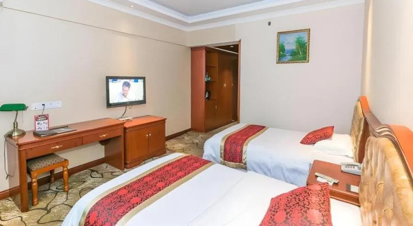 Bed in GreenTree Alliance Zhejiang Zhoushan Putuoshan Zhujiajian Scenic Spot Hotel