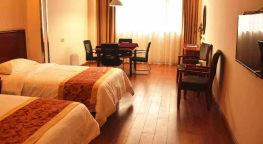 Bed in GreenTree Inn Jiangxi Shangrao Qianshan Ehu Avenue Express Hotel