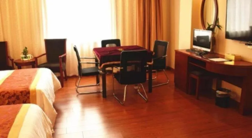 Bed in GreenTree Inn Jiangxi Shangrao Qianshan Ehu Avenue Express Hotel