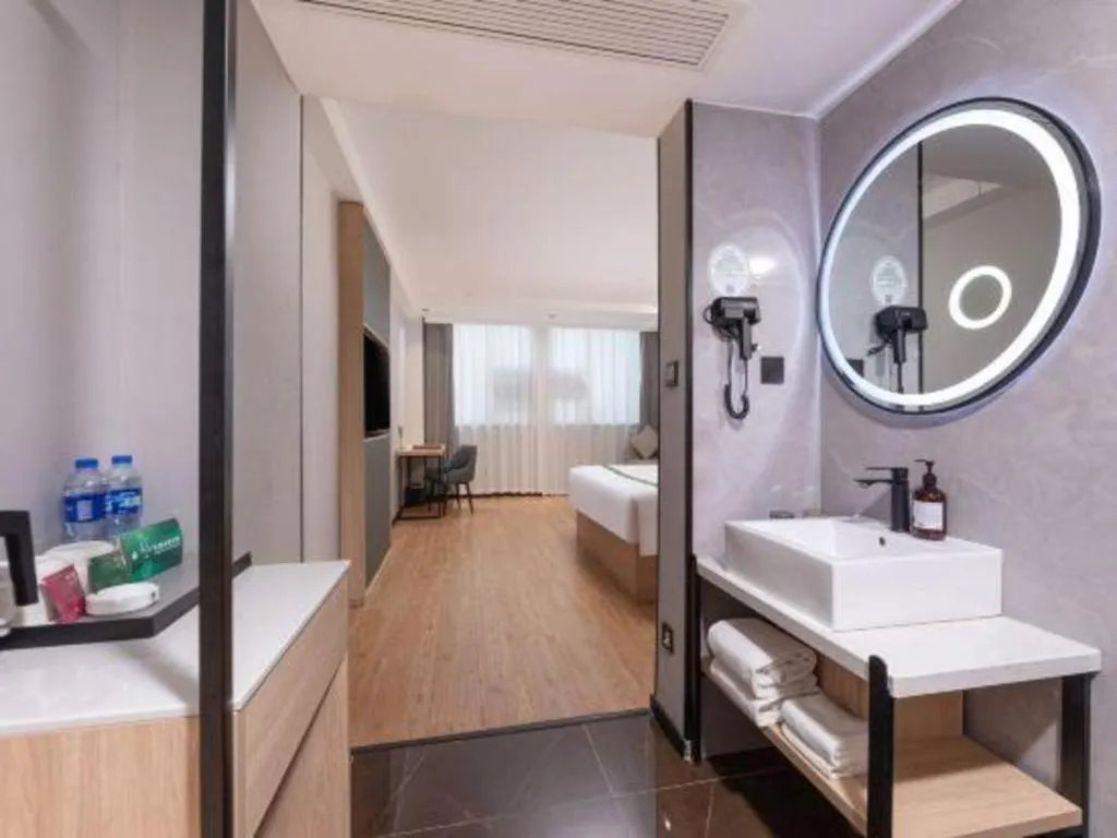 Bed in GreenTree Inn JiangSu Changzhou Lijia Town Wujin Road Business Hotel