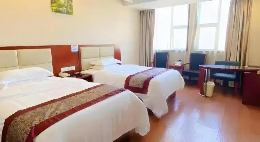 Bed in GreenTree Inn JiangSu Changzhou Lijia Town Wujin Road Business Hotel Bed in GreenTree Inn JiangSu Changzhou Lijia Town Wujin Road Business Hotel