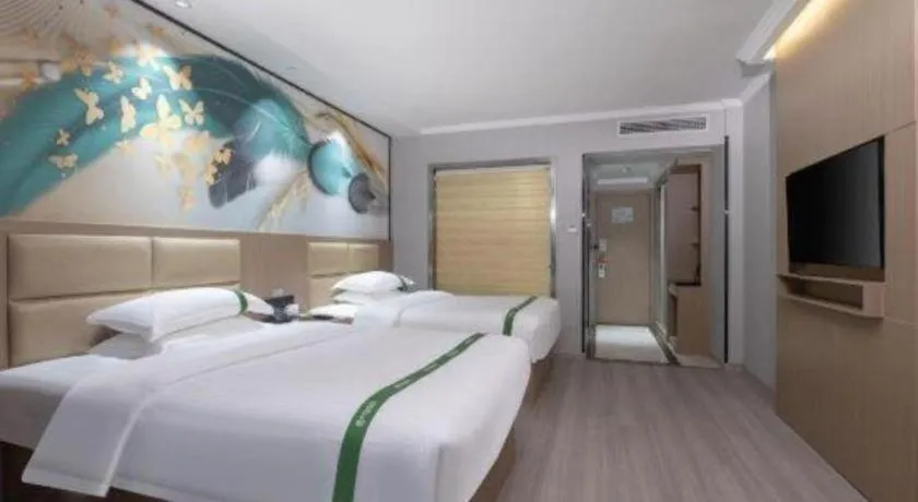 Bed in GreenTree Inn JiangSu Changzhou Lijia Town Wujin Road Business Hotel
