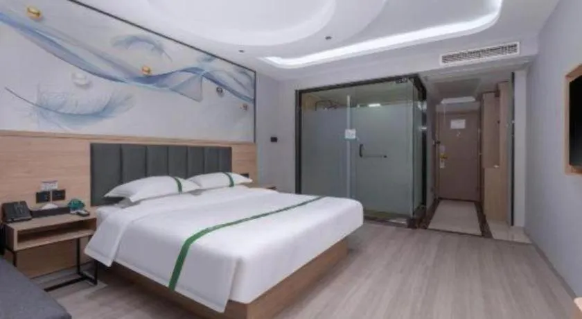 Bed in GreenTree Inn JiangSu Changzhou Lijia Town Wujin Road Business Hotel