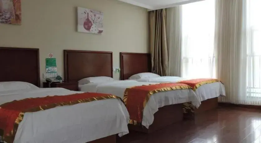 Bed in GreenTree Inn Linyi Feixian Jianshe Road Express Hotel Bed in GreenTree Inn Linyi Feixian Jianshe Road Express Hotel