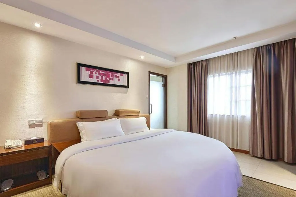 Bed in Insail Hotels Guangzhou Huangpu Dashadi Metro Station