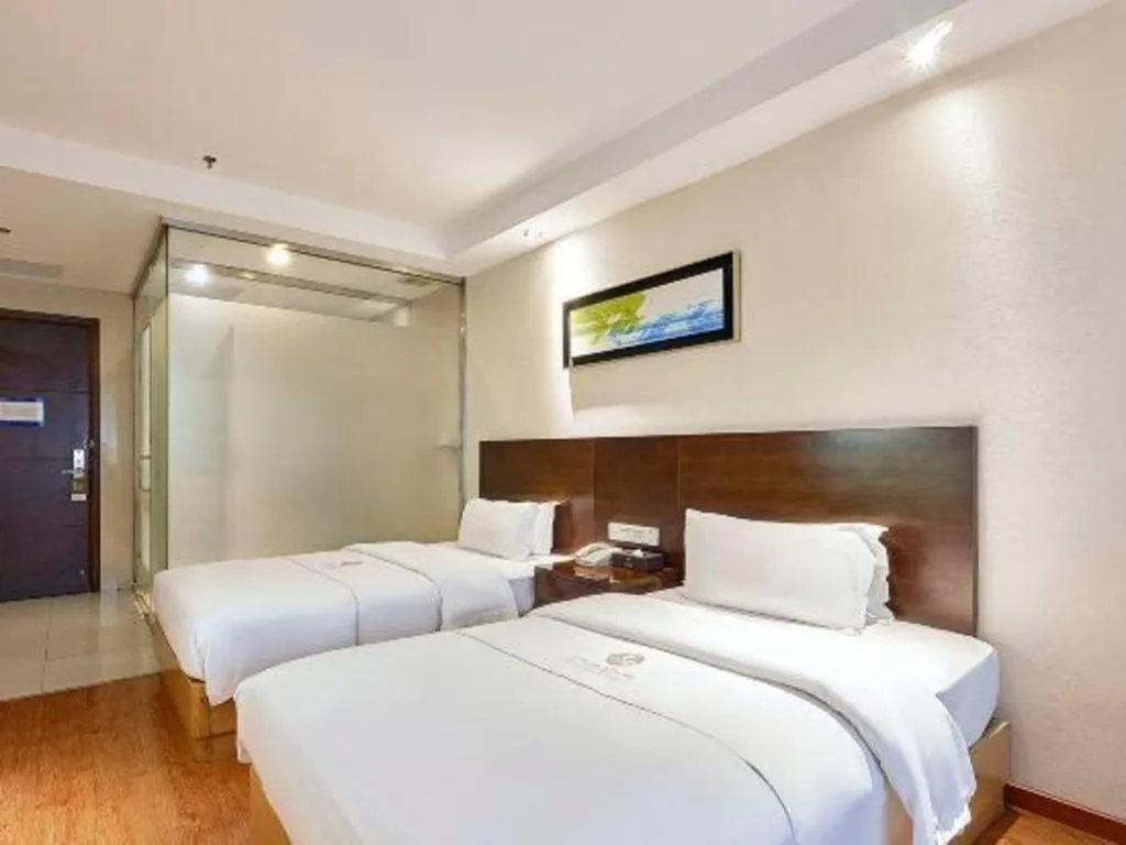 Bed in Insail Hotels Guangzhou Huangpu Dashadi Metro Station