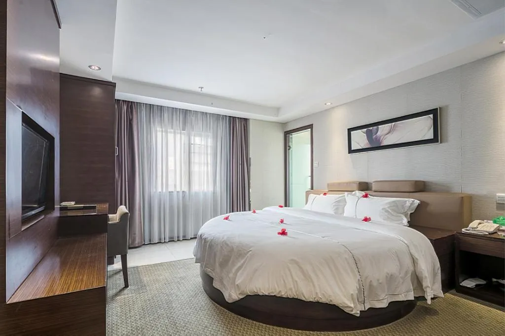 Bed in Insail Hotels Guangzhou Huangpu Dashadi Metro Station