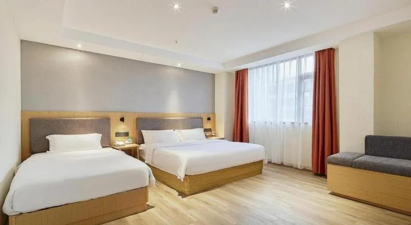 Bed in Insail Hotels Guangzhou Huangpu Dashadi Metro Station