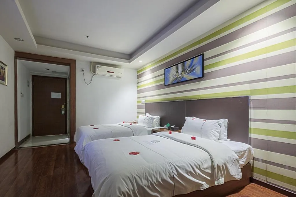 Bed in Insail Hotels Guangzhou Huangpu Dashadi Metro Station