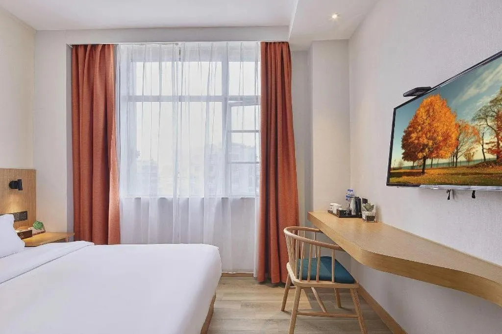 Bed in Insail Hotels Guangzhou Huangpu Dashadi Metro Station