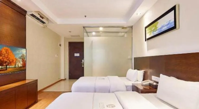 Bed in Insail Hotels Guangzhou Huangpu Dashadi Metro Station