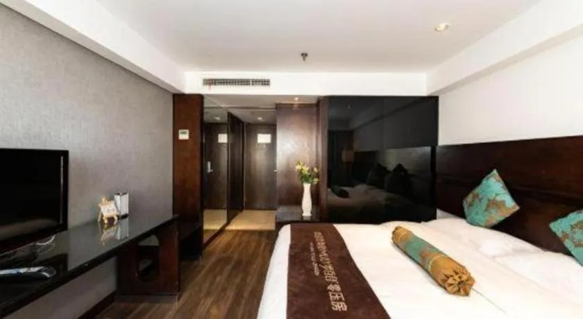 Bed in Tianjin Juchuan Lily Hotel