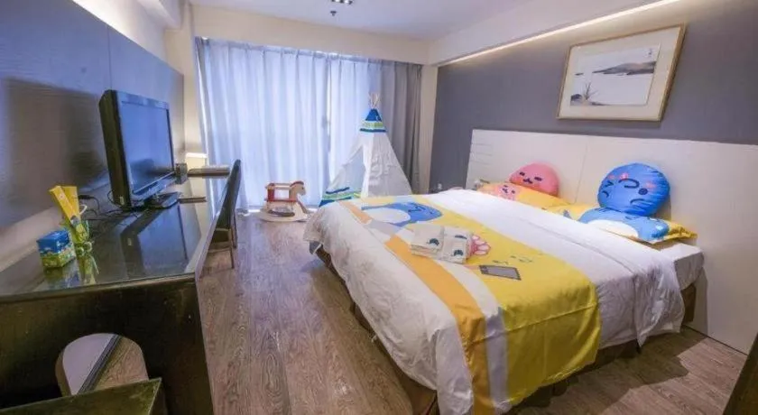 Bed in Tianjin Juchuan Lily Hotel