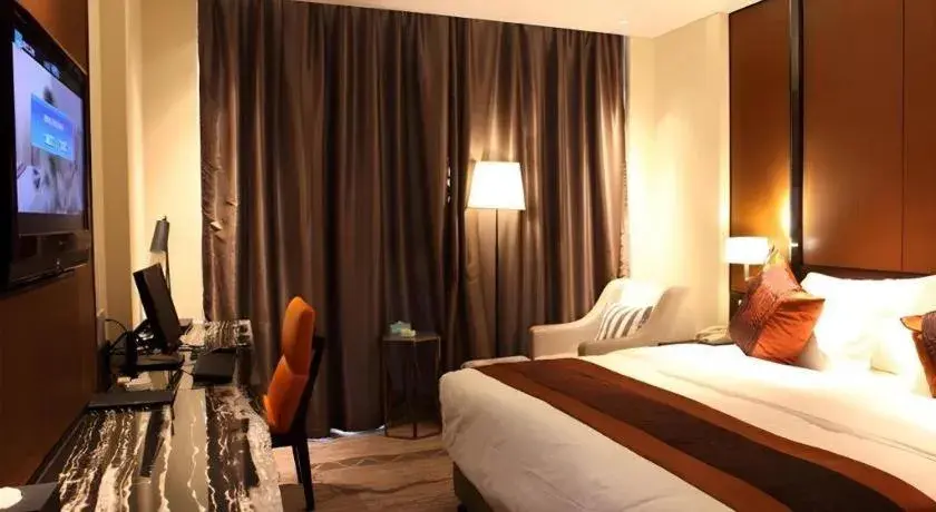 Bed in Excemon Yuyao Hemudu Hotel Bed in Excemon Yuyao Hemudu Hotel