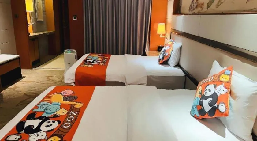 Bed in Mingdu Ziwei Garden Hotel