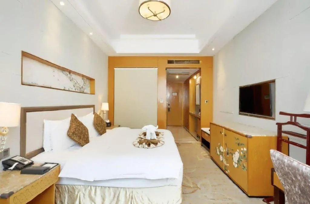 Bed in Mingdu Ziwei Garden Hotel