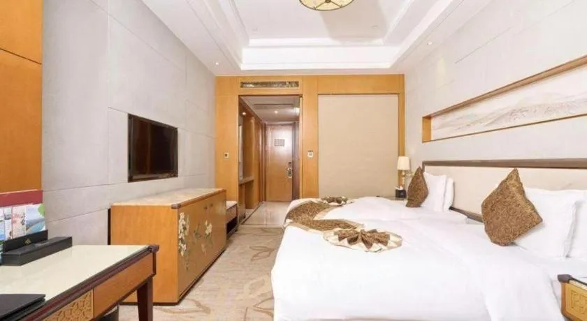 Bed in Mingdu Ziwei Garden Hotel