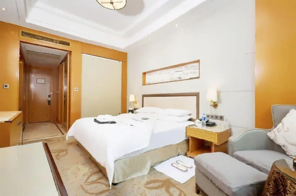 Bed in Mingdu Ziwei Garden Hotel