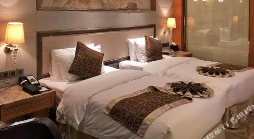 Bed in Mingdu Ziwei Garden Hotel