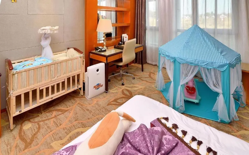 Bed in Mingdu Ziwei Garden Hotel