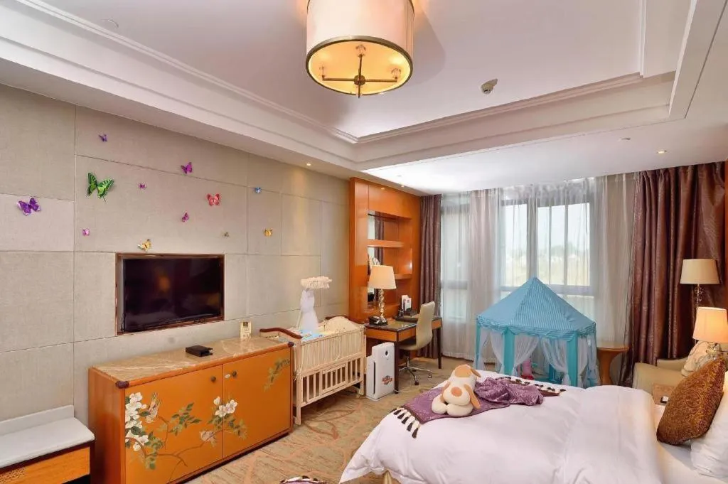 Bed in Mingdu Ziwei Garden Hotel