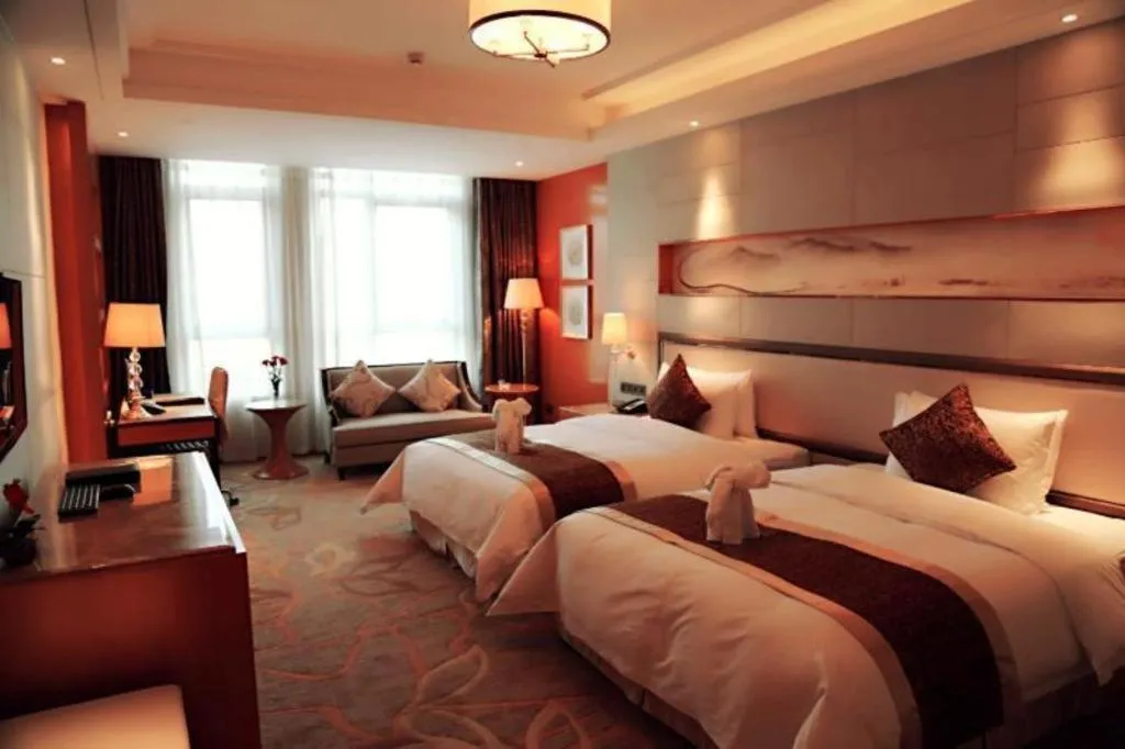 Bed in Mingdu Ziwei Garden Hotel