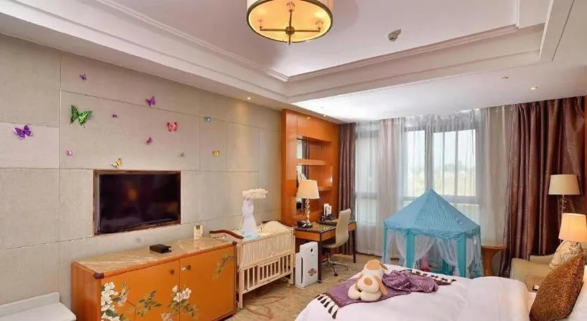 Bed in Mingdu Ziwei Garden Hotel