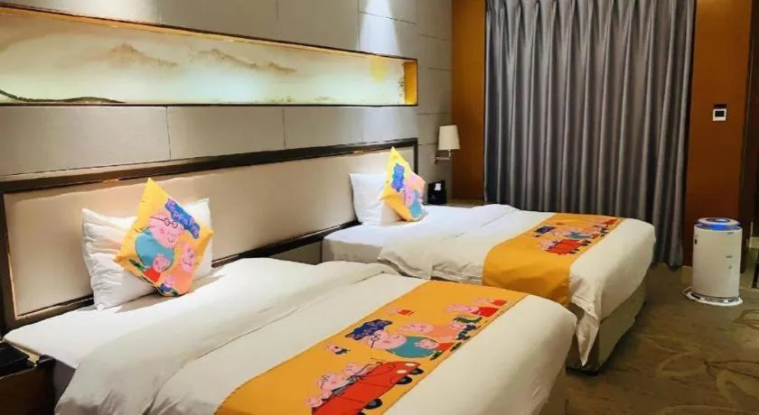 Bed in Mingdu Ziwei Garden Hotel