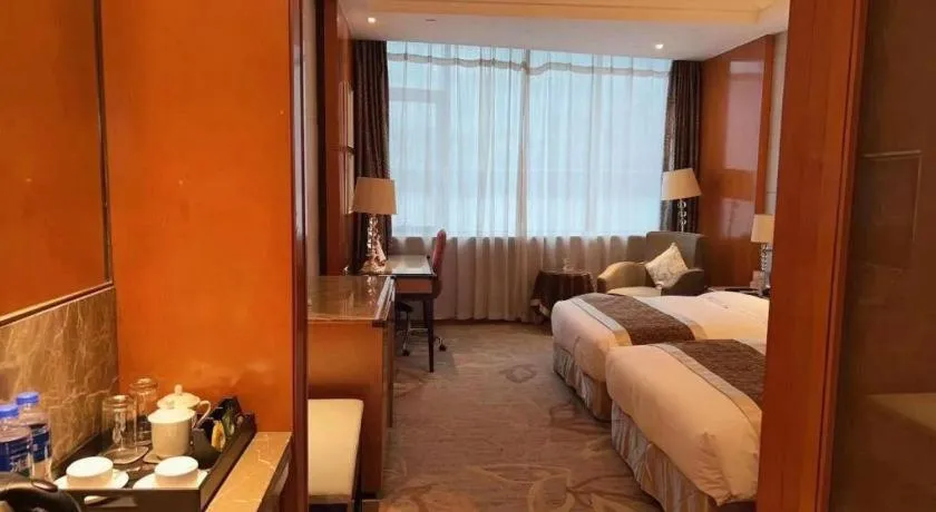 Bed in Mingdu Ziwei Garden Hotel