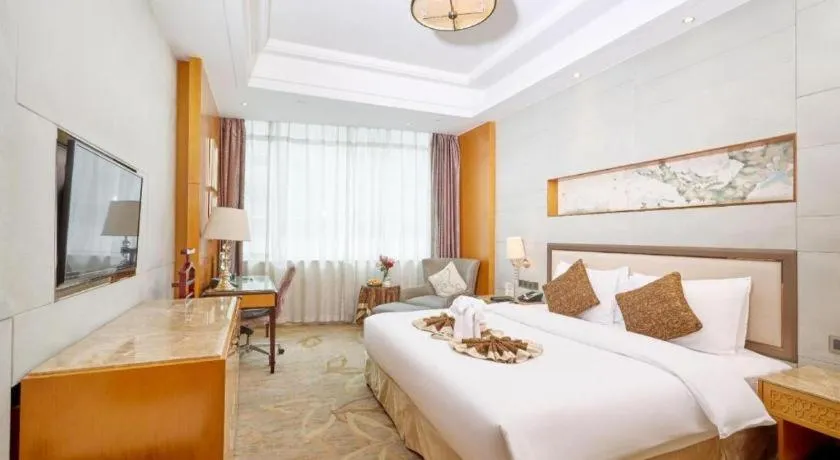 Bed in Mingdu Ziwei Garden Hotel