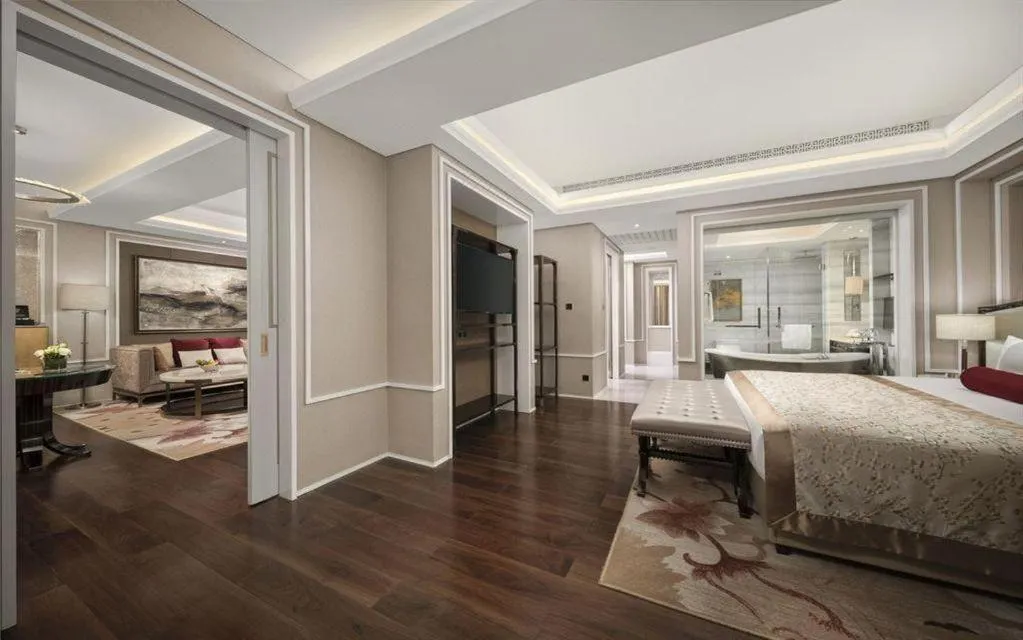 Bed in Grand Bay Hotel Beijing