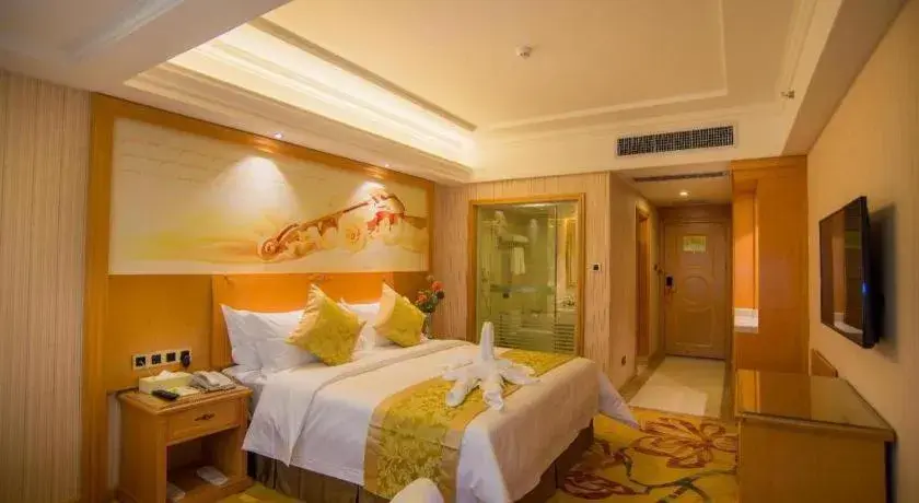 Bed in Vienna Hotel Guangxi Liuzhou Xijiang Vientiane City Bed in Vienna Hotel Guangxi Liuzhou Xijiang Vientiane City