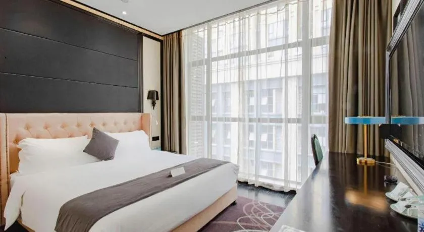 Bed in Xana Hotelle Chengdu East Railway Station Kaide Plaza