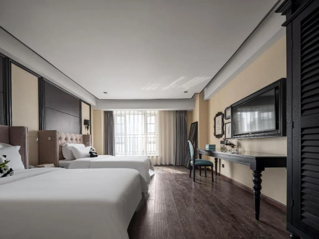 Bed in Xana Hotelle Chengdu East Railway Station Kaide Plaza