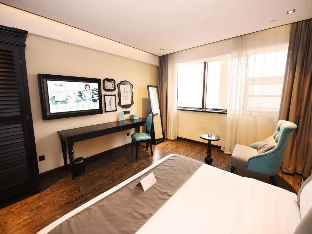 Bed in Xana Hotelle Chengdu East Railway Station Kaide Plaza