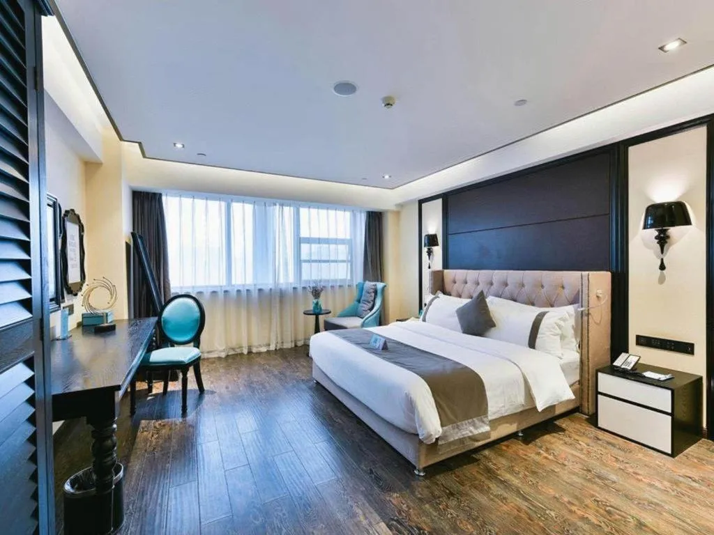 Bed in Xana Hotelle Chengdu East Railway Station Kaide Plaza