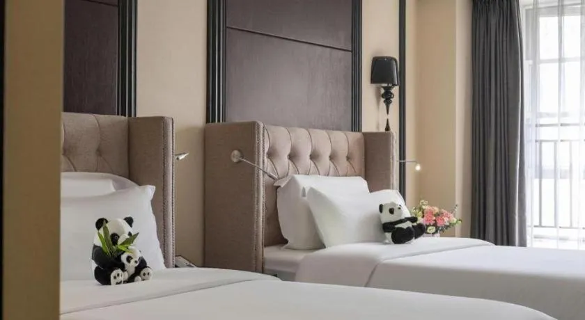 Bed in Xana Hotelle Chengdu East Railway Station Kaide Plaza