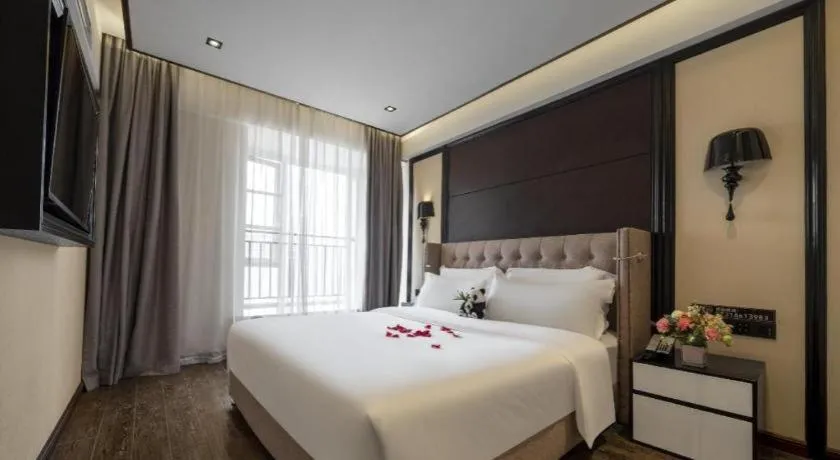 Bed in Xana Hotelle Chengdu East Railway Station Kaide Plaza