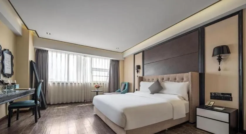 Bed in Xana Hotelle Chengdu East Railway Station Kaide Plaza