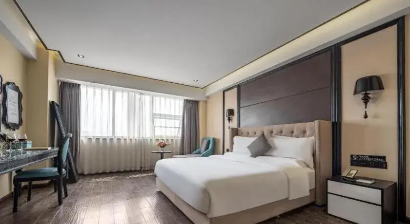 Bed in Xana Hotelle Chengdu East Railway Station Kaide Plaza Bed in Xana Hotelle Chengdu East Railway Station Kaide Plaza