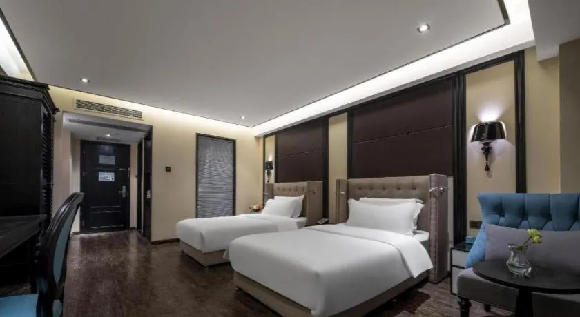 Bed in Xana Hotelle Chengdu East Railway Station Kaide Plaza