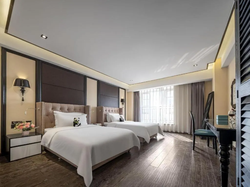 Bed in Xana Hotelle Chengdu East Railway Station Kaide Plaza